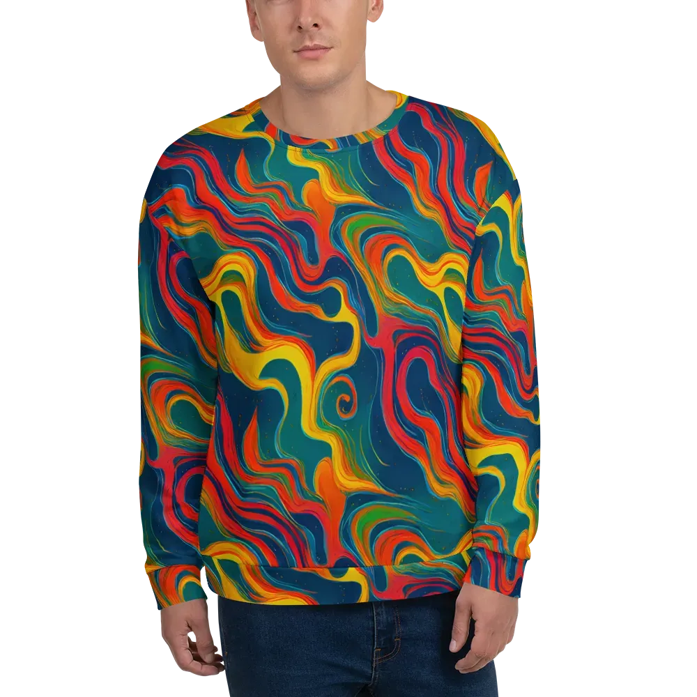 Molten Ribbons on Sweatshirt — Front