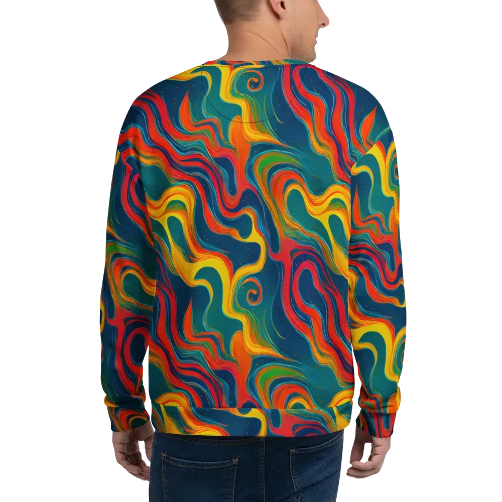 Molten Ribbons on Sweatshirt — Back
