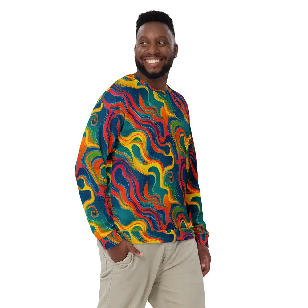 Molten Ribbons on Sweatshirt — Front