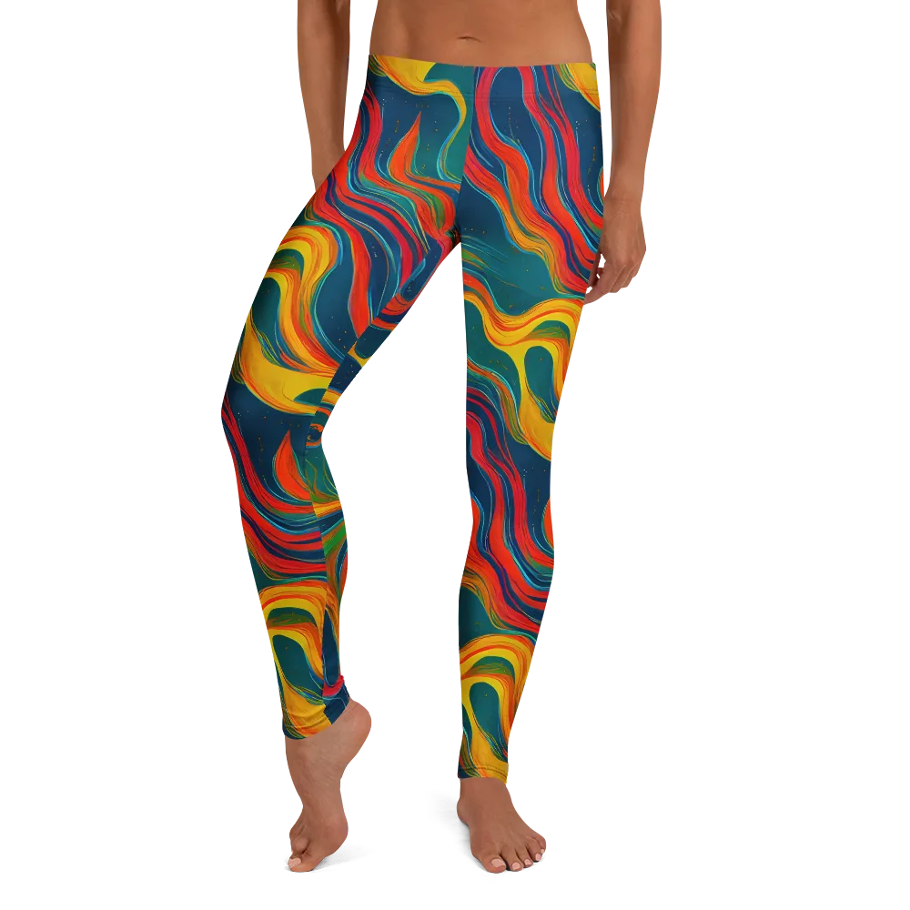 Molten Ribbons on Leggings — Front