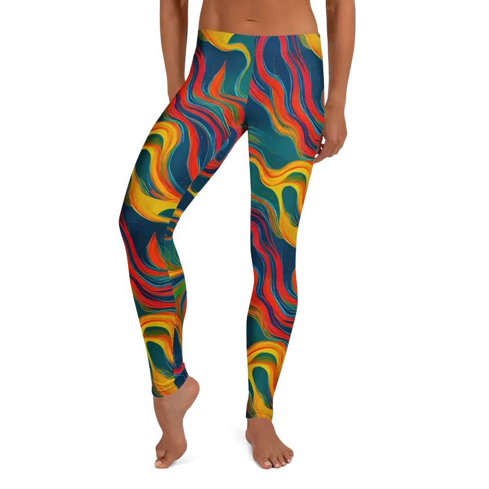 Molten Ribbons on Leggings — Front