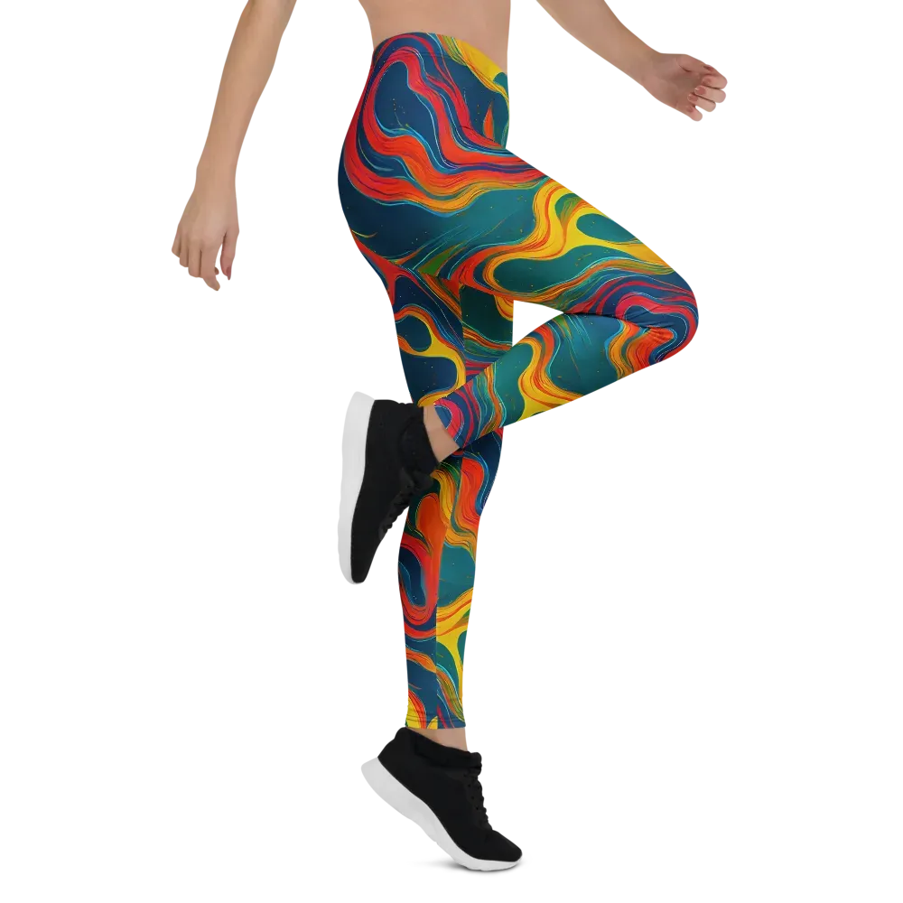 Molten Ribbons on Leggings — Right