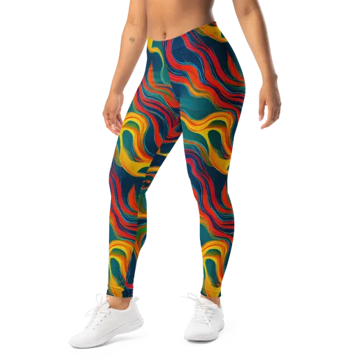 Molten Ribbons on a Leggings