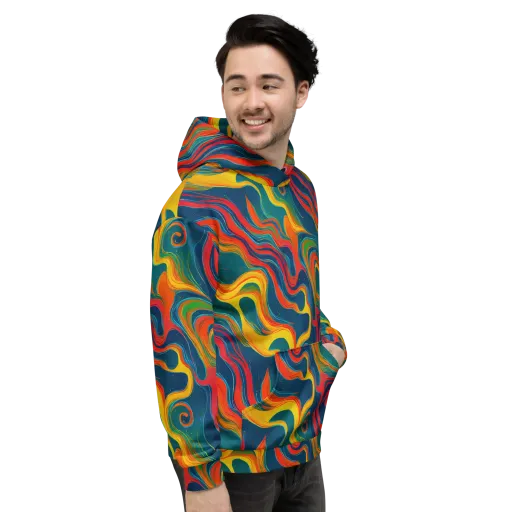 Molten Ribbons on a Hoodie