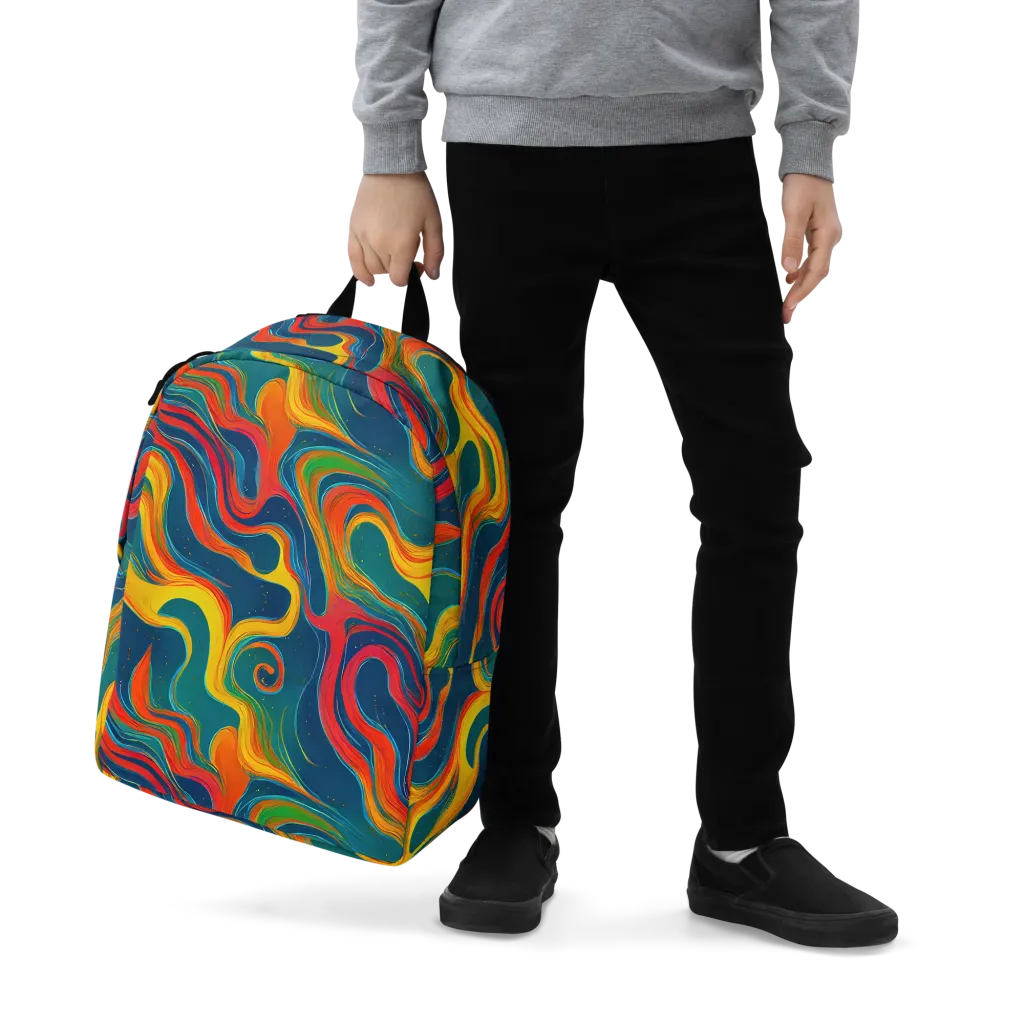 Molten Ribbons on Minimalist Backpack — Zoomed-in