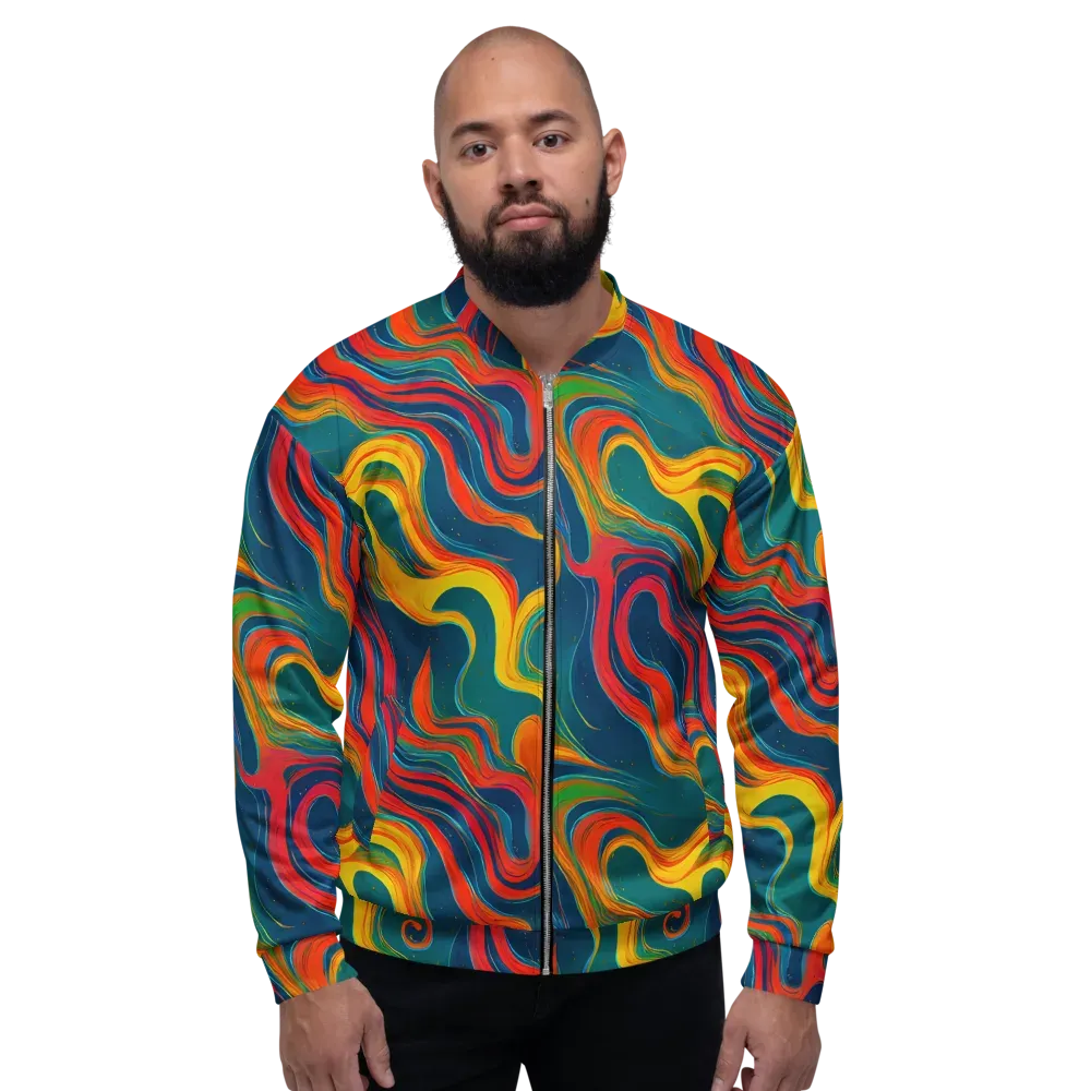 Molten Ribbons on Bomber Jacket — Front