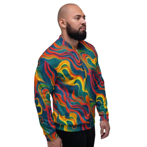 Molten Ribbons on a Bomber Jacket