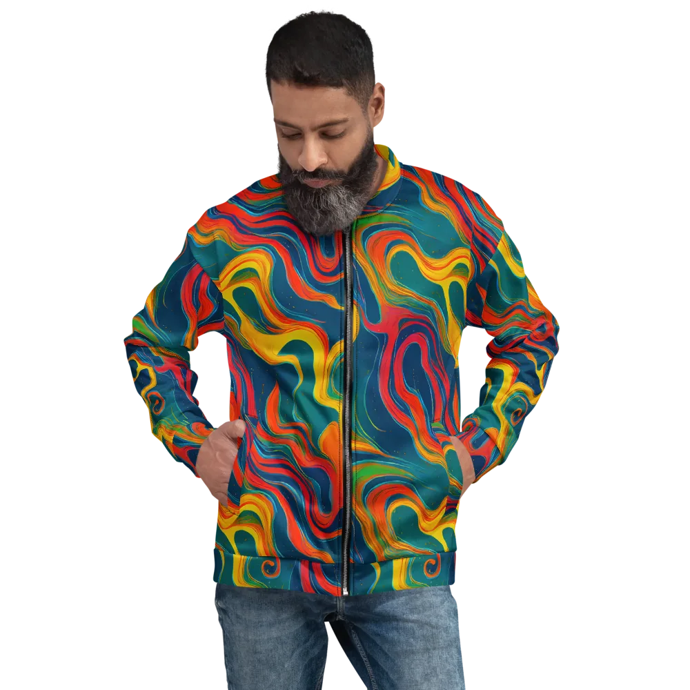 Molten Ribbons on Bomber Jacket — Front