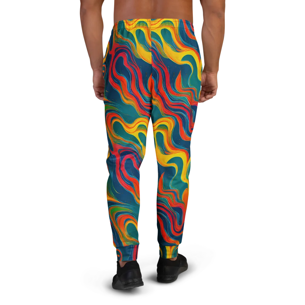 Molten Ribbons on Men's Joggers — Back