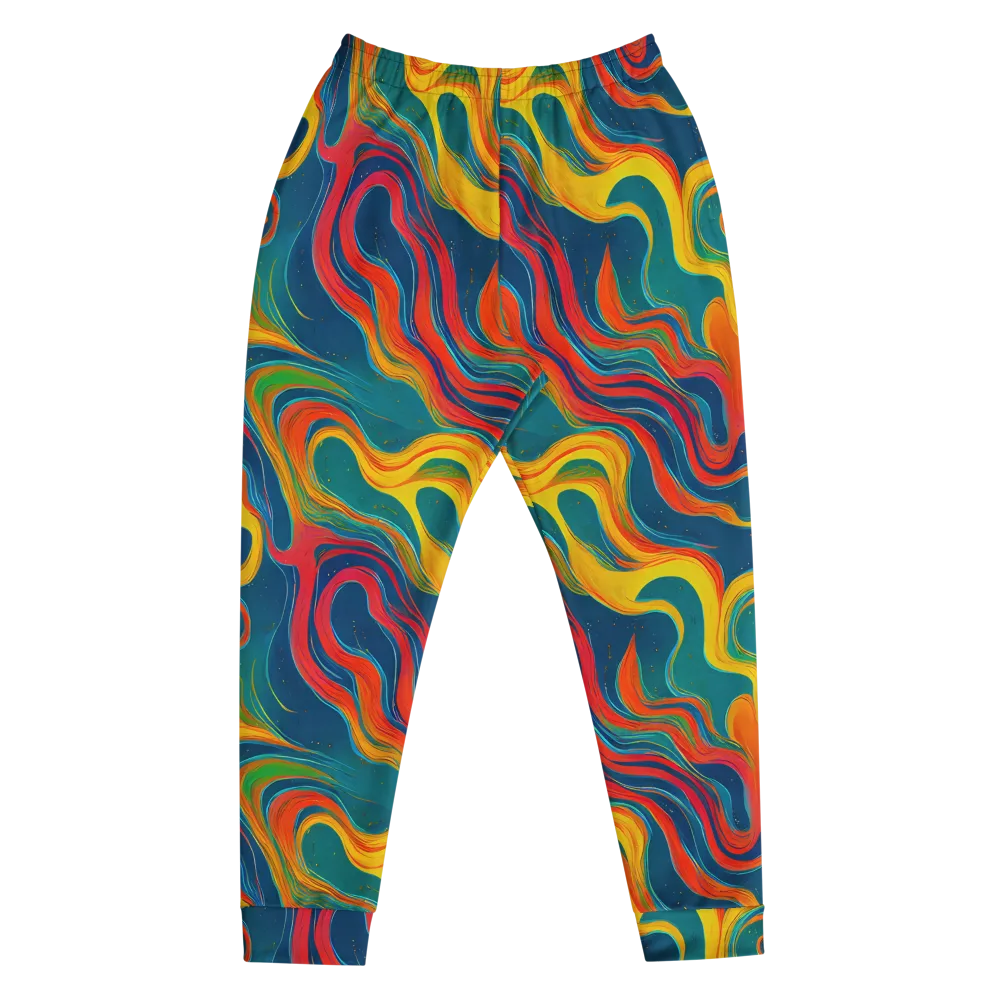 Molten Ribbons on Men's Joggers — Front