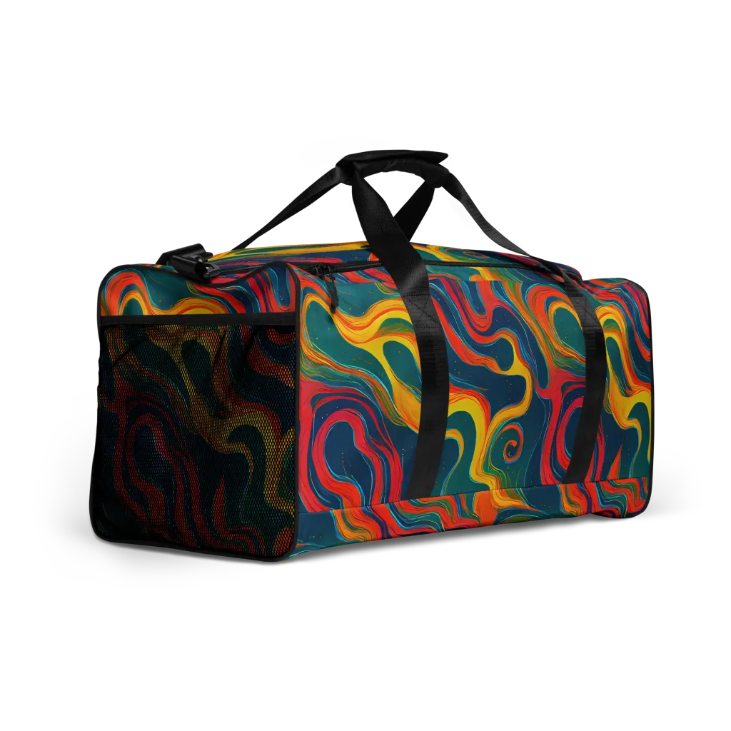 Molten Ribbons on Duffle Bag — Right Front
