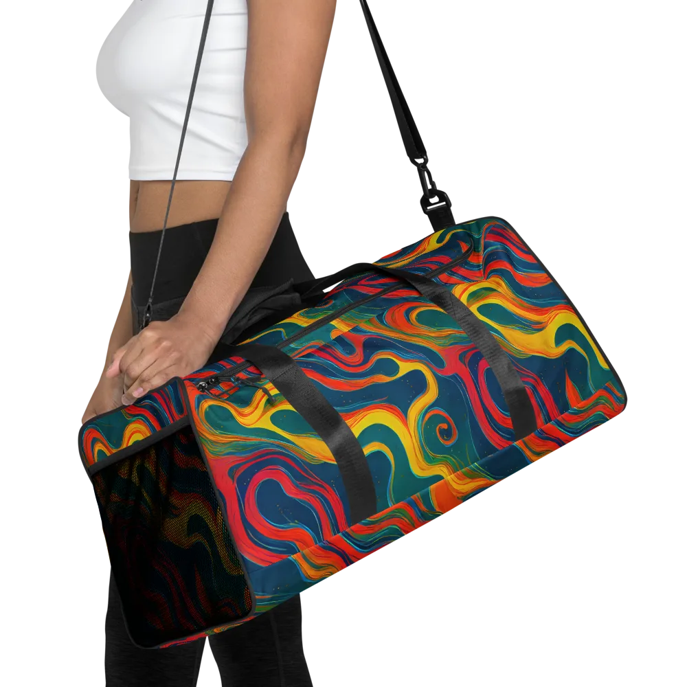 Molten Ribbons on Duffle Bag — Front