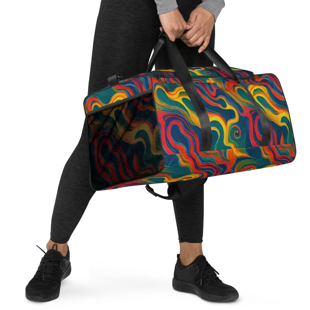 Molten Ribbons on Duffle Bag — Right Front