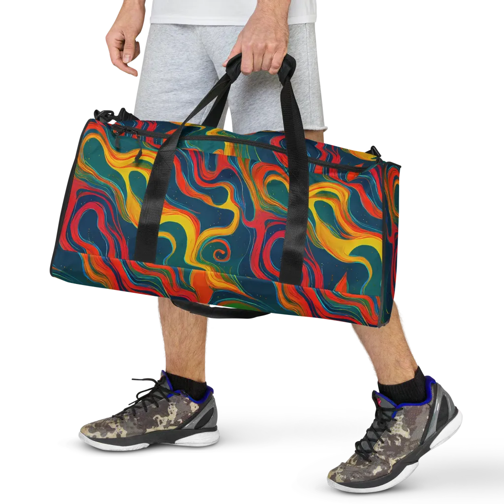 Molten Ribbons on Duffle Bag — Front