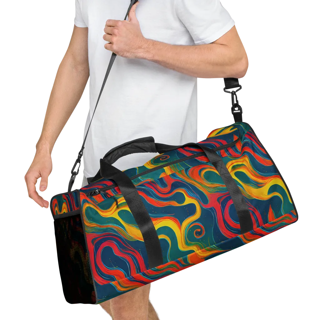 Molten Ribbons on Duffle Bag — Right Front