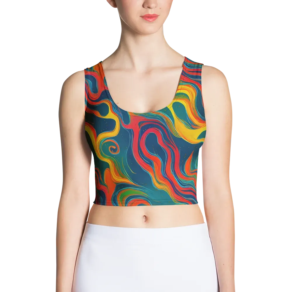 Molten Ribbons on Crop Top — Front