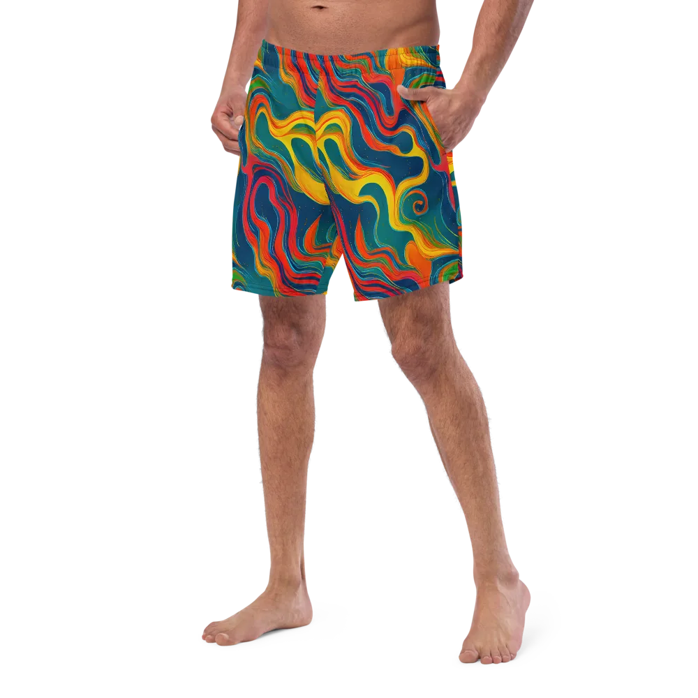 Molten Ribbons on Swim Trunks — Left Front
