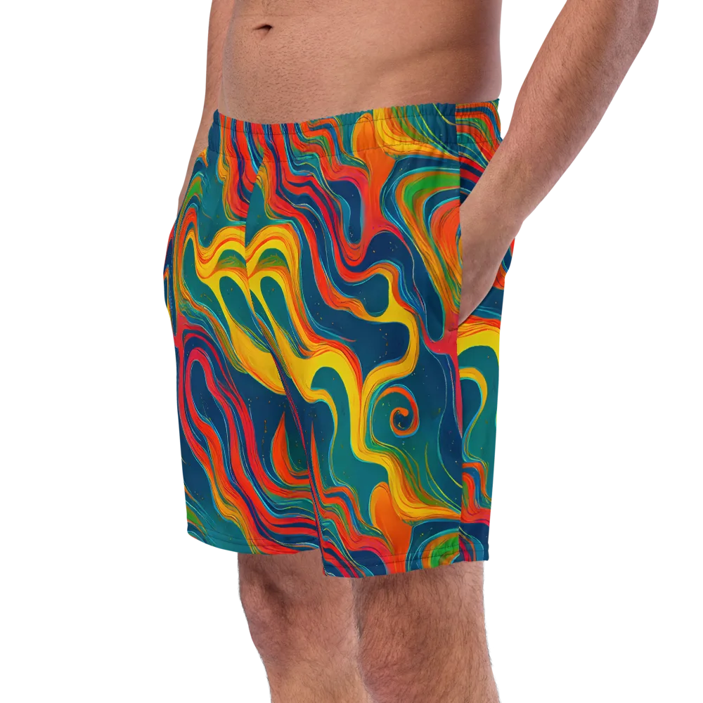 Molten Ribbons on Swim Trunks — Left Front