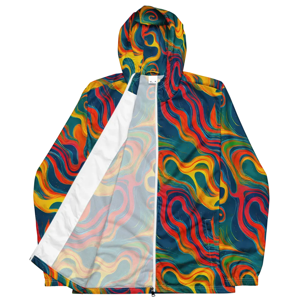 Molten Ribbons on Men's Windbreaker — Front