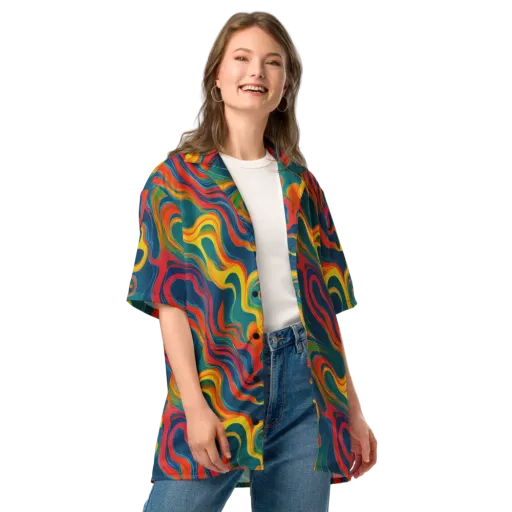 Molten Ribbons on a Button Shirt