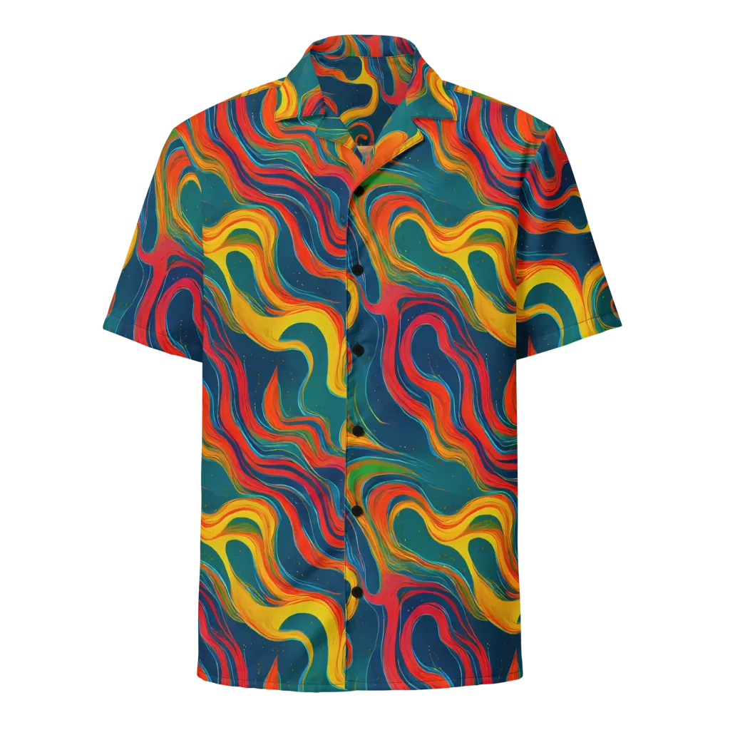 Molten Ribbons on Button Shirt — Front