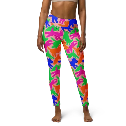 Candy Bark on a Yoga Leggings
