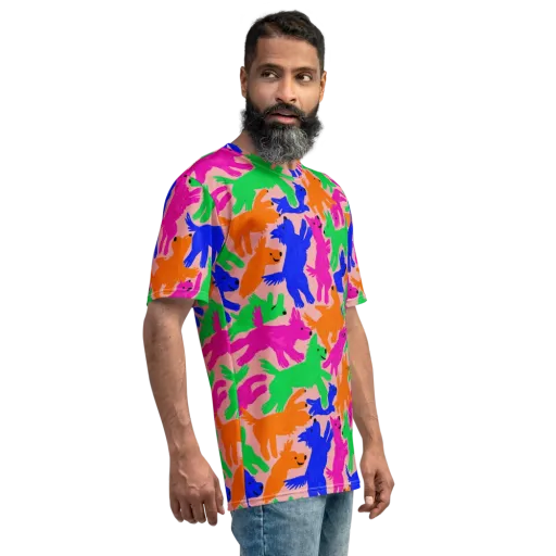 Candy Bark on a Men's Crew Neck T-Shirt