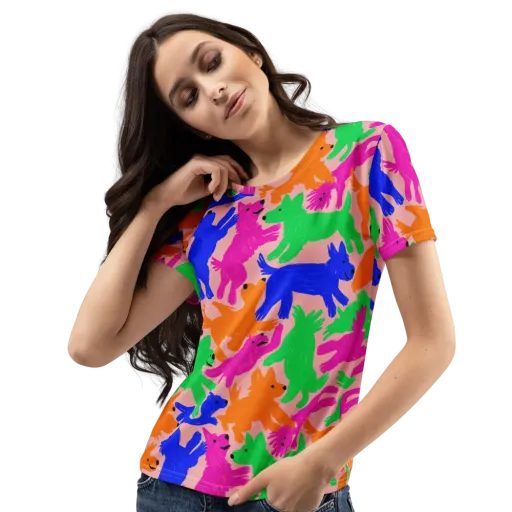 Candy Bark on a Women's Crew Neck T-Shirt