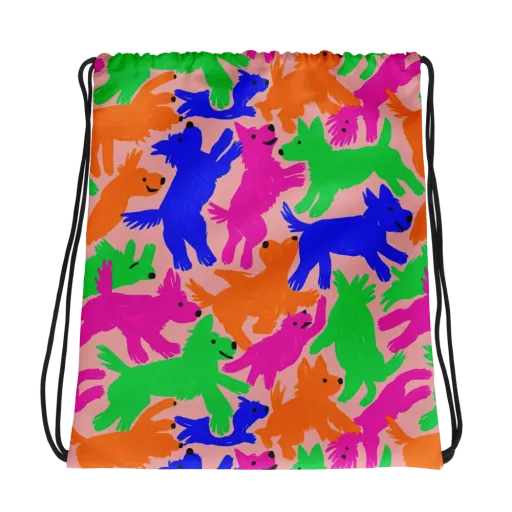 Candy Bark on a Drawstring Bag