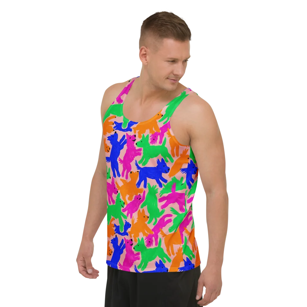 Candy Bark on Men's Tank Top — Left Front
