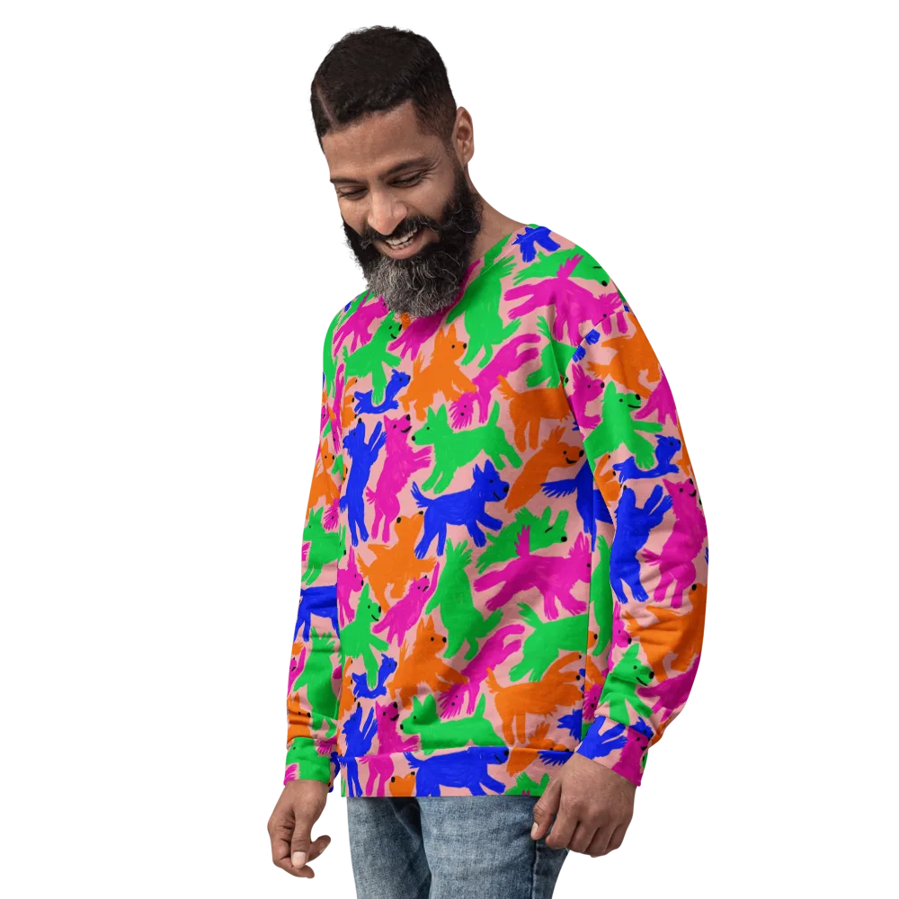 Candy Bark on Sweatshirt — Left Front