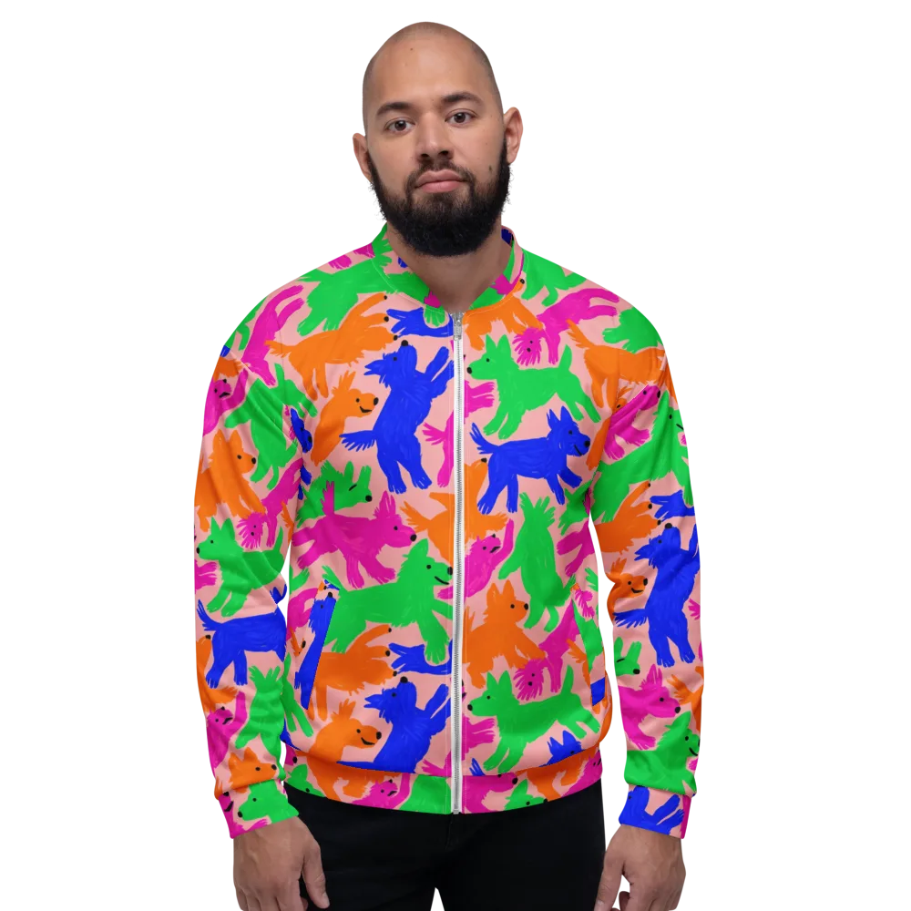 Candy Bark on Bomber Jacket — Front