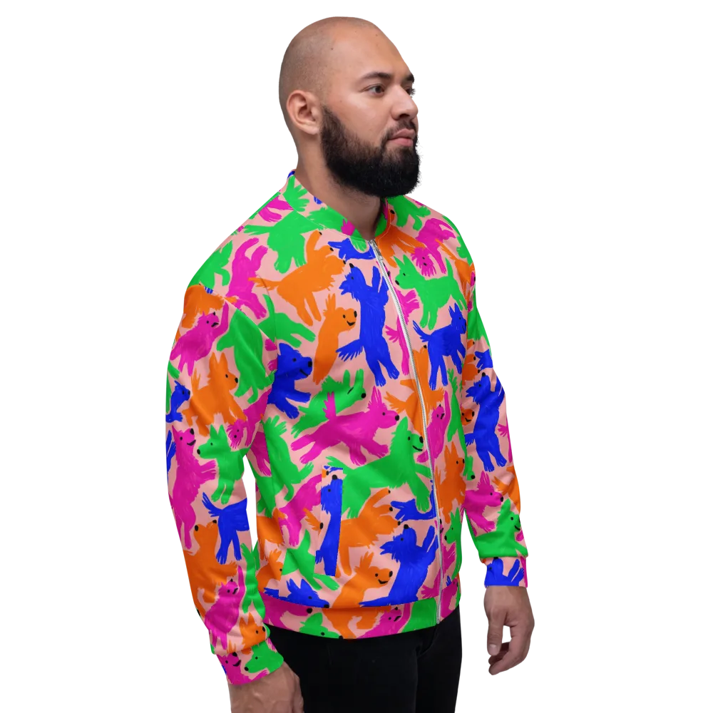 Candy Bark on Bomber Jacket — Right
