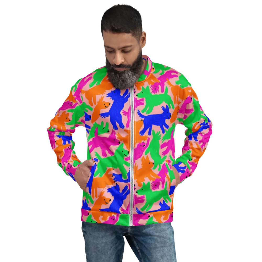 Candy Bark on Bomber Jacket — Front