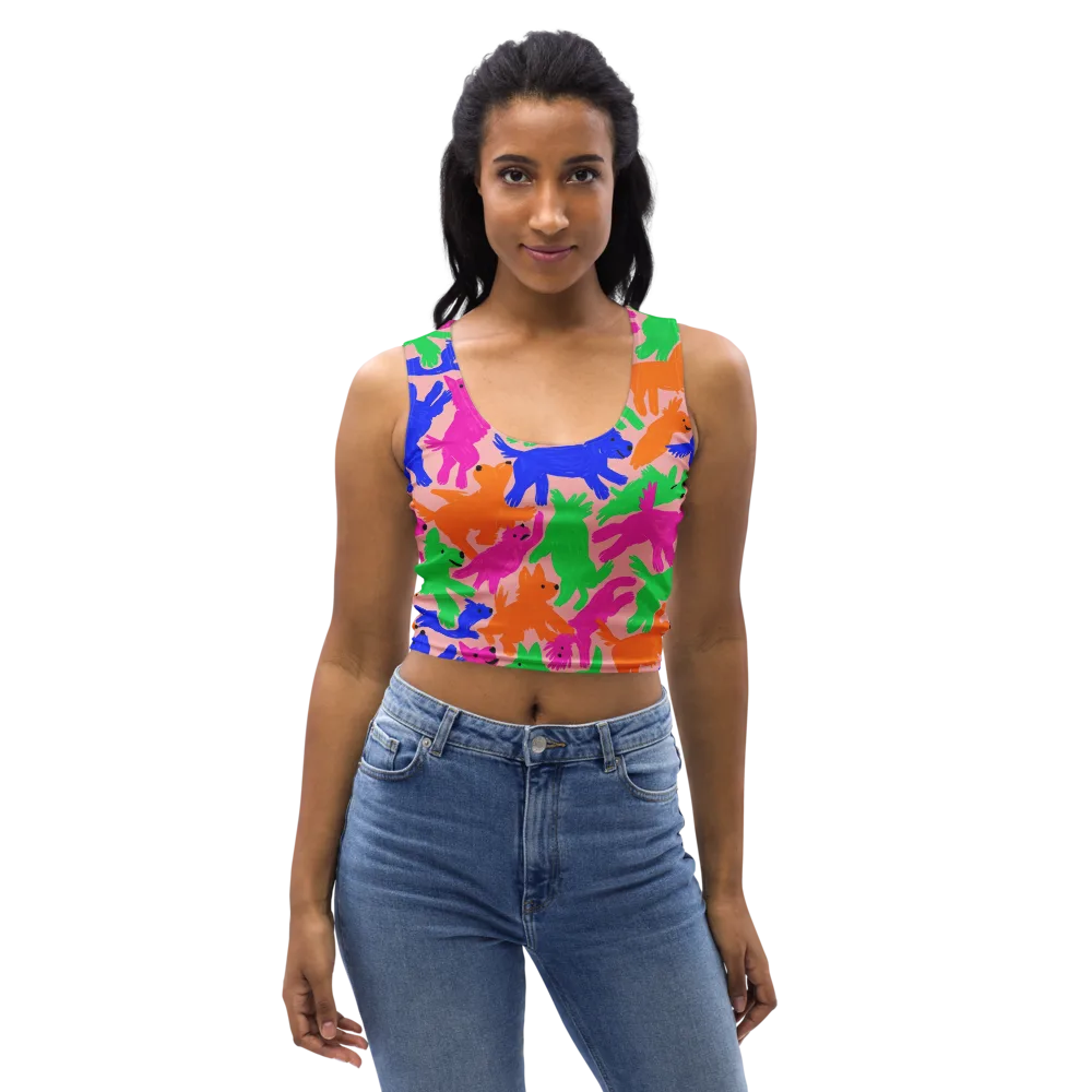 Candy Bark on Crop Top — Front