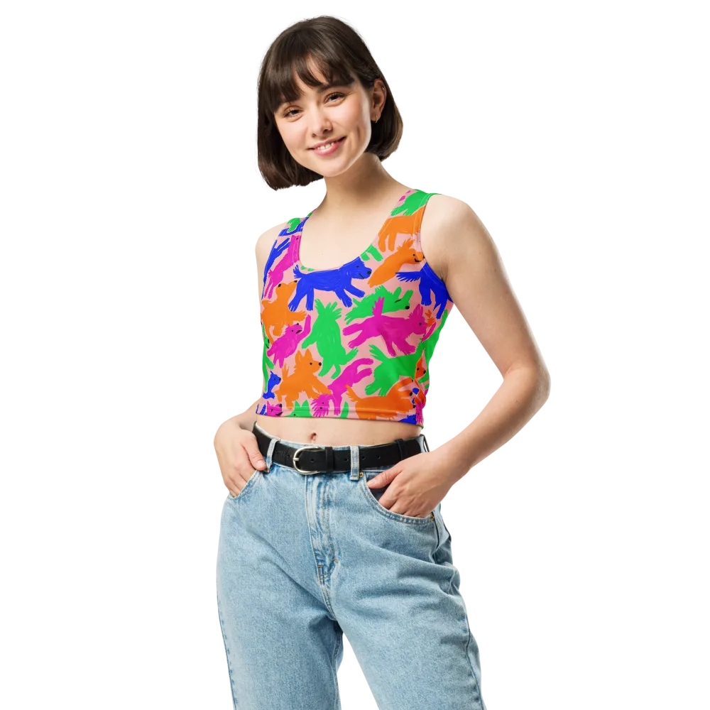 Candy Bark on Crop Top — Front