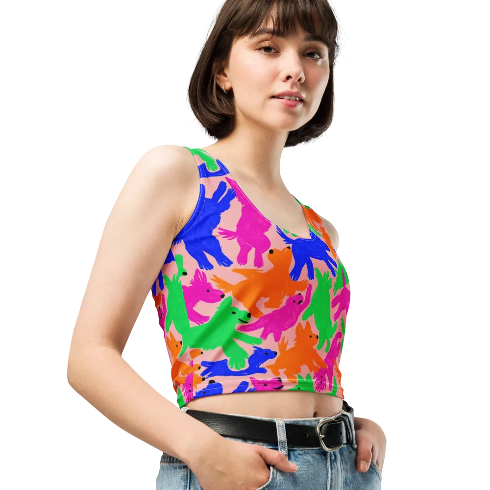 Candy Bark on Crop Top — Right Front