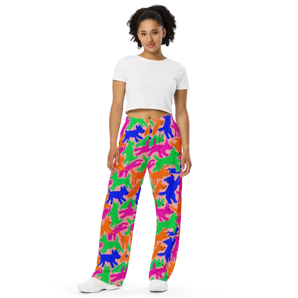 Candy Bark on Wide-Leg Pants — Front