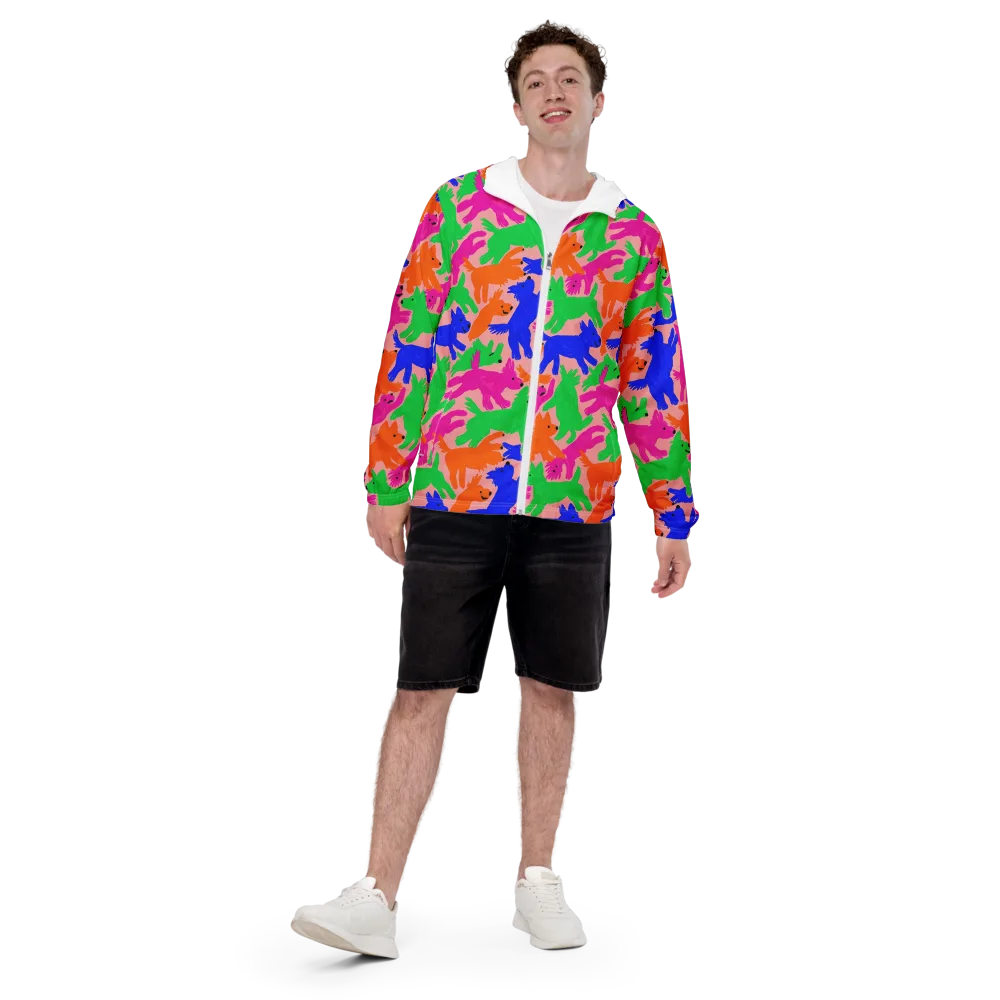 Candy Bark on Men's Windbreaker — Front