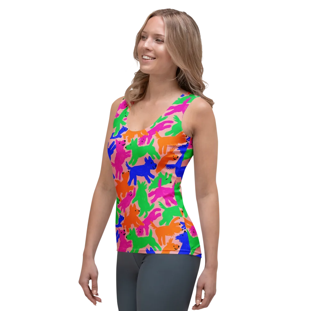 Candy Bark on Women's Tank Top — Left Front