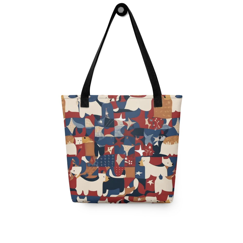 Midnight Mutt on Tote Bag — Front