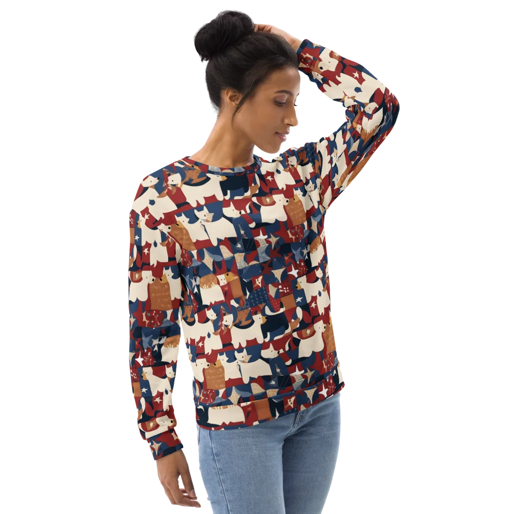 Midnight Mutt on Sweatshirt — Right Front
