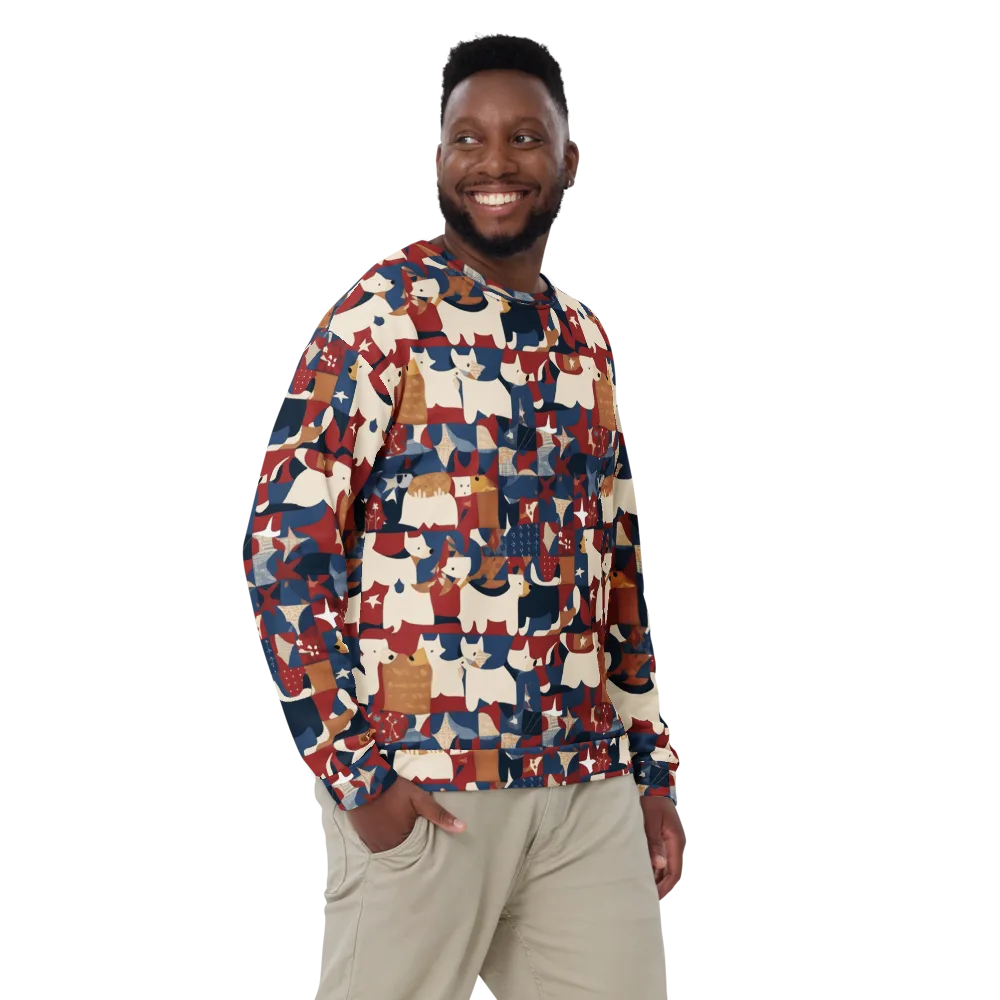 Midnight Mutt on Sweatshirt — Front
