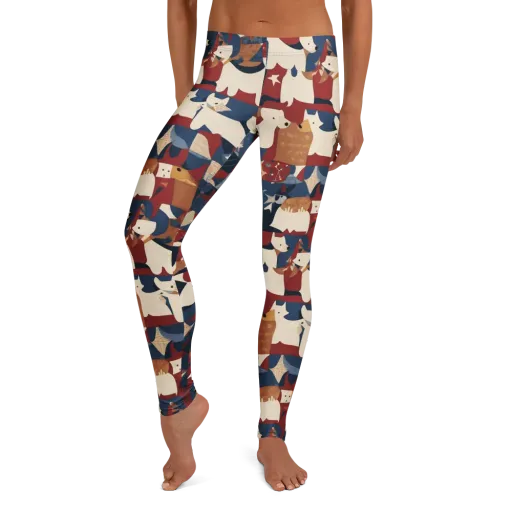 Midnight Mutt on a Leggings