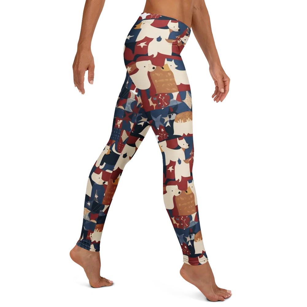 Midnight Mutt on Leggings — Right