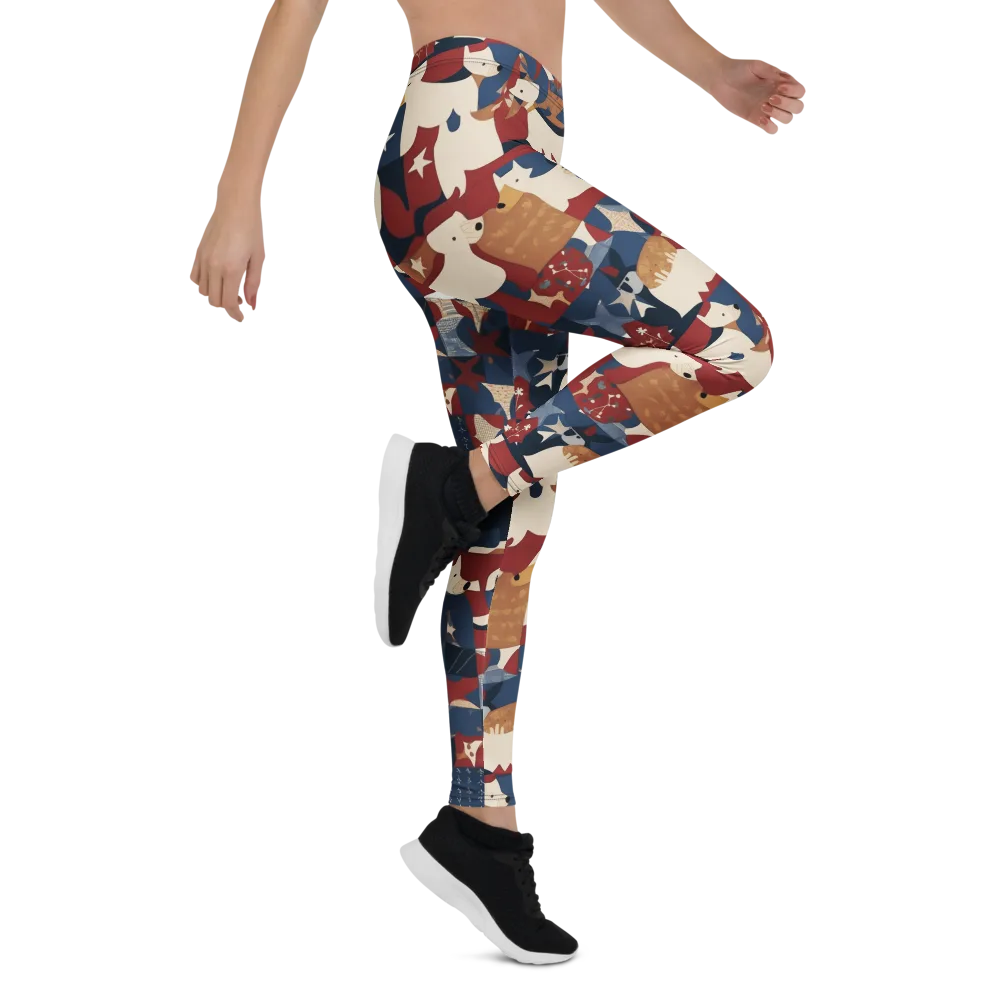 Midnight Mutt on Leggings — Right
