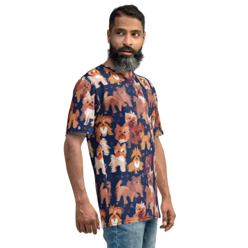 Midnight Mutt Garden on a Men's Crew Neck T-Shirt