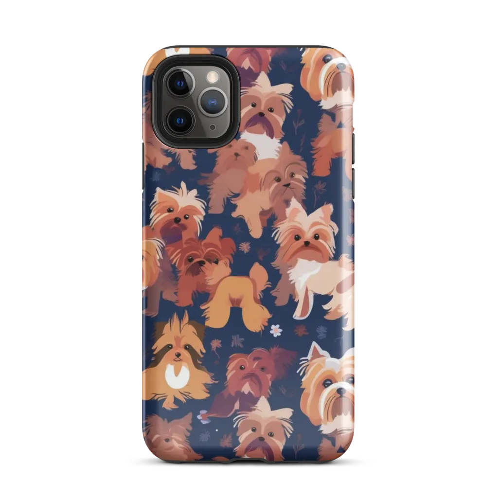 Midnight Mutt Garden on Tough Case for iPhone® — Front