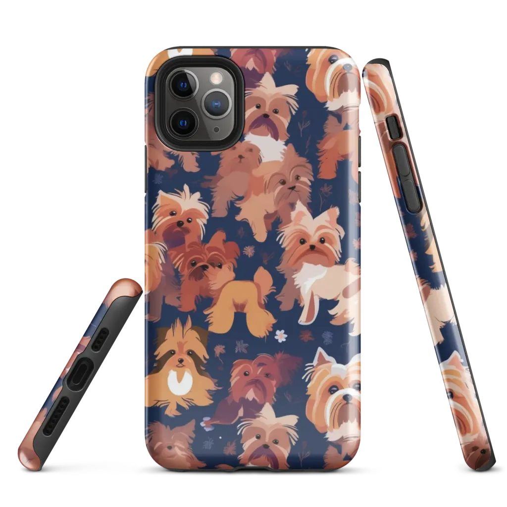 Midnight Mutt Garden on Tough Case for iPhone® — Front