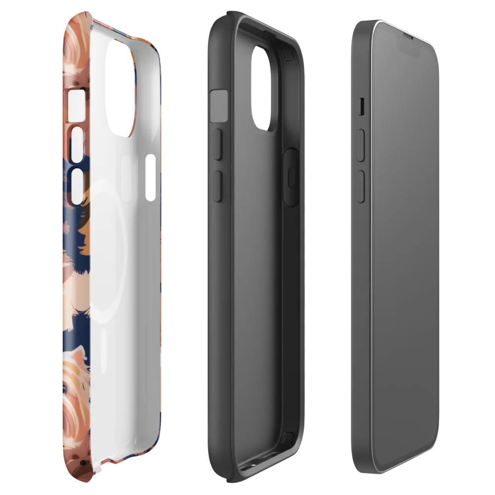 Midnight Mutt Garden on MagSafe Tough Case for iPhone® — Front